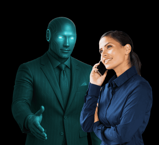 Robotic business woman